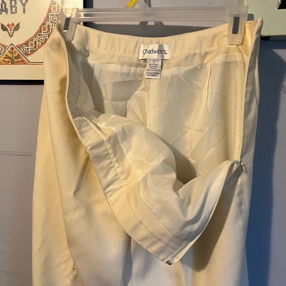 Vintage cream Chadwick's wool trousers - Picture 5 of 7